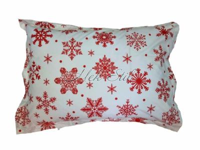 Спално бельо   Коледен текстил 2023 Коледна калъфка за възглавница 100% памук модел1